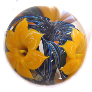 Farfalla Paperweight Lotton Studio Graphisches Muster encased 183 LoSt