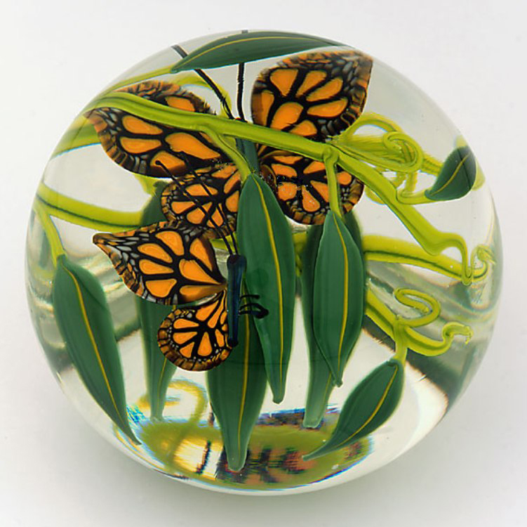 Farfalla Paperweight Lundberg Steven Monarchs Wanderung LS 132