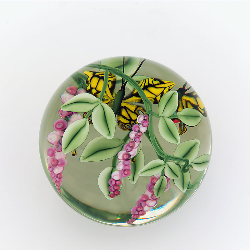 Farfalla Paperweight Lundberg Steven Schmetterlinge Schwalbenschwanz LS 129