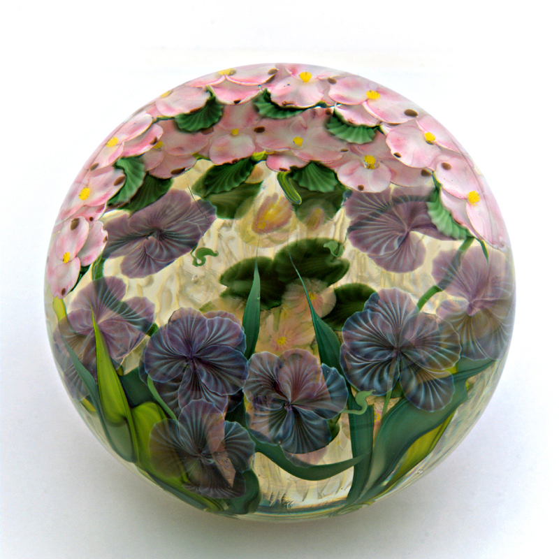 Farfalla Paperweight Lundberg Studios Monets Wassergarten LS 151