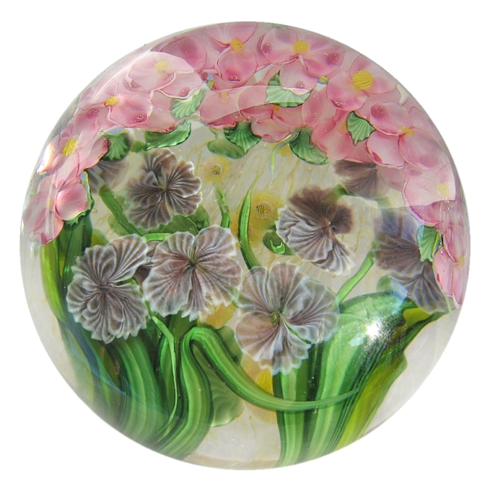Farfalla Paperweight Lundberg Studios Monets Wassergarten LS 151M