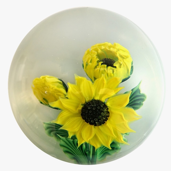 Farfalla Paperweight Lundberg Studios Sonnenblume LS 192