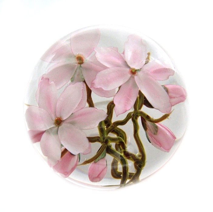 Farfalla Paperweight Lundberg Studios Tulpenmagnolien LS 198M 2