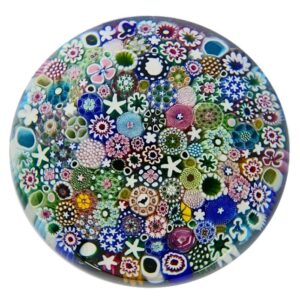 Farfalla Paperweight MacNaught Damon Millefiori Surprise Cat DMN 182