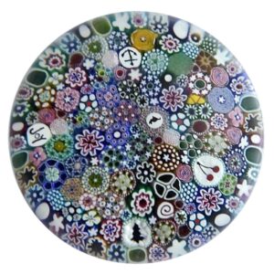 Farfalla Paperweight MacNaught Damon Millefiori Surprise Joy II DMN 192