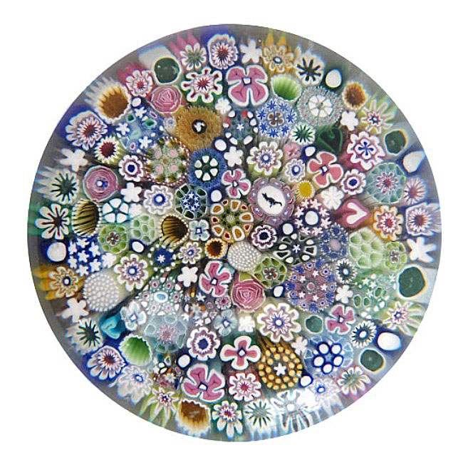 Farfalla Paperweight MacNaught Damon Millefiori Surprise VIII DMN 199