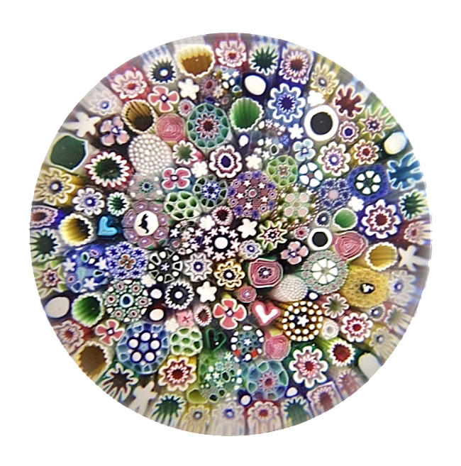 Farfalla Paperweight MacNaught Damon Millefiori Surprise VI DMN 197