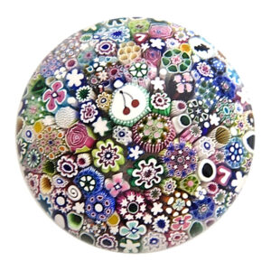 Farfalla Paperweight MacNaught Damon Millefiori Surprise V DMN 196