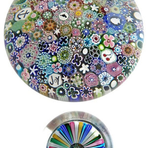Farfalla Paperweight MacNaught Damon Millefiori Surprise DMN 172