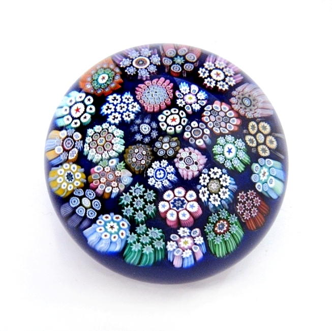 Farfalla Paperweight McDougall Peter Close Millefiori Miniatur PMcD 021