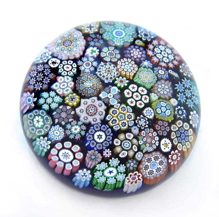 Farfalla Paperweight McDougall Peter Close Millefiori medium PMcD 012A 2
