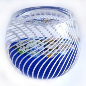 Farfalla Paperweight McDougall Peter Complex Millefiori in Basket PMcD 020