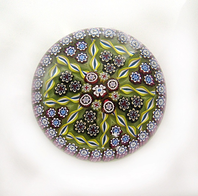 Farfalla Paperweight McDougall Peter Patterned Cross Weight PMcD 033