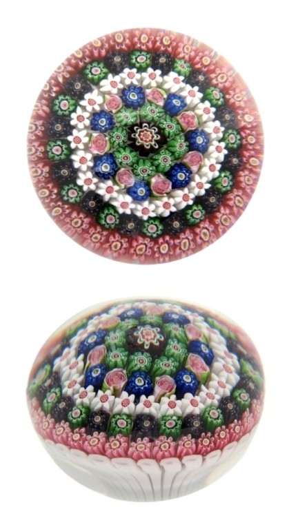Farfalla Paperweight Millefiori Koerbchen 1004 CL