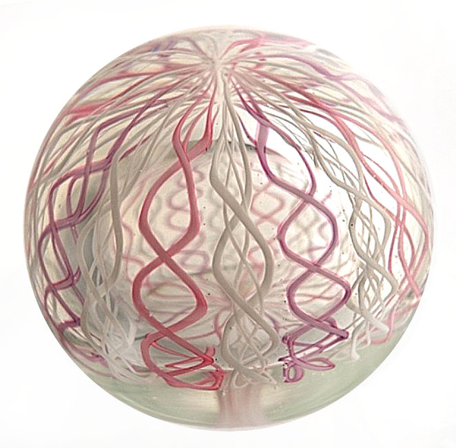 Farfalla Paperweight Murano Crown Weight pink MU 266