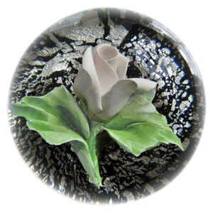Farfalla Paperweight Murano Rose MU 121