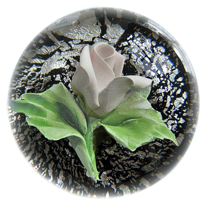 Farfalla Paperweight Murano Rose MU 121