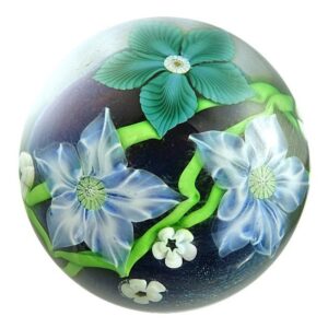 Farfalla Paperweight Orient Flume Blumenranke encased OF 102 83 2