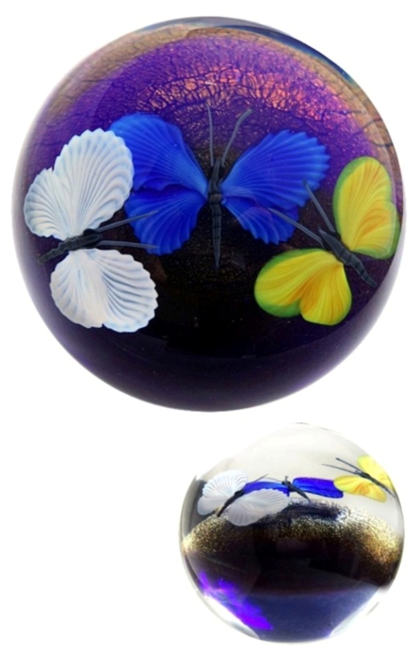 Farfalla Paperweight Orient Flume Butterflies OF 400