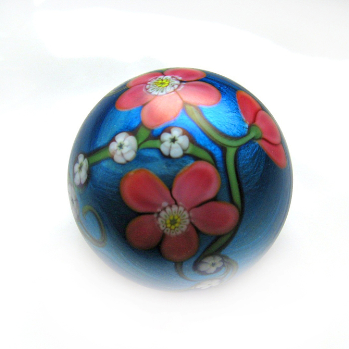 Farfalla Paperweight Orient Flume Flowers and Vines Miniatur OF 600 3