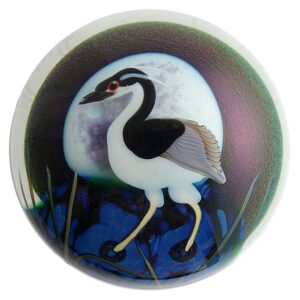 Farfalla Paperweight Orient Flume Graureiher OF 102 82 3
