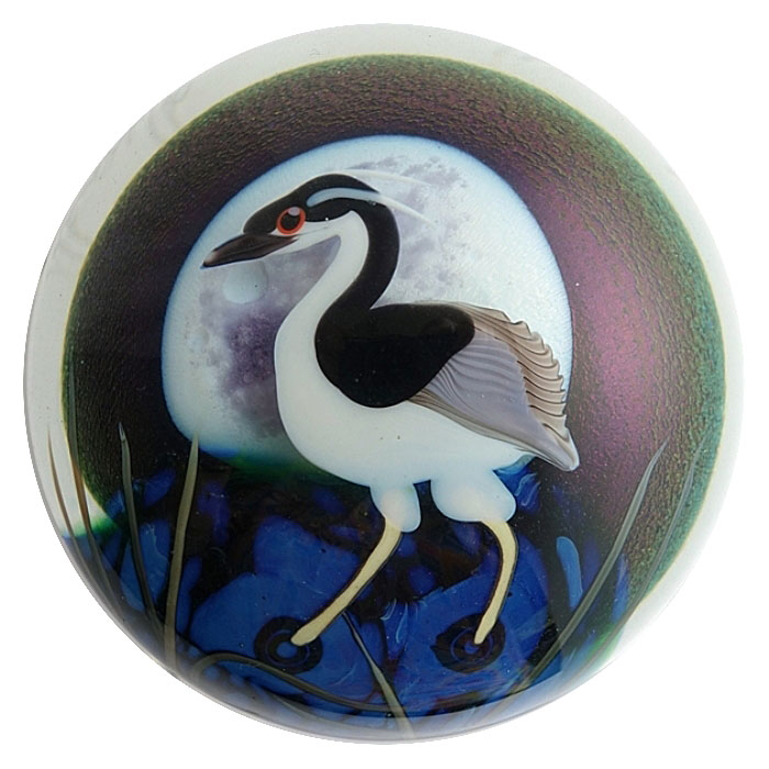 Farfalla Paperweight Orient Flume Graureiher OF 102 82 3