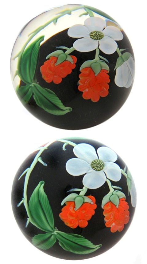Farfalla Paperweight Orient Flume Himbeeren OF 102 3