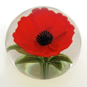 Farfalla Paperweight Orient Flume Mohnblume OF 102 82 2