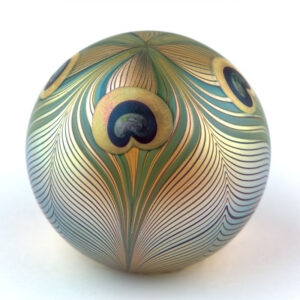 Farfalla Paperweight Orient Flume Peacock Feather OF 100 6