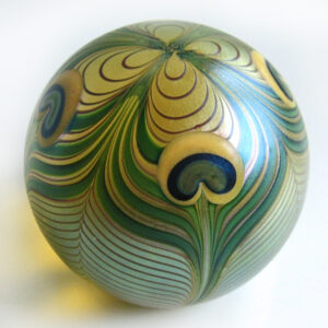 Farfalla Paperweight Orient Flume Peacock Feather OF 100 81