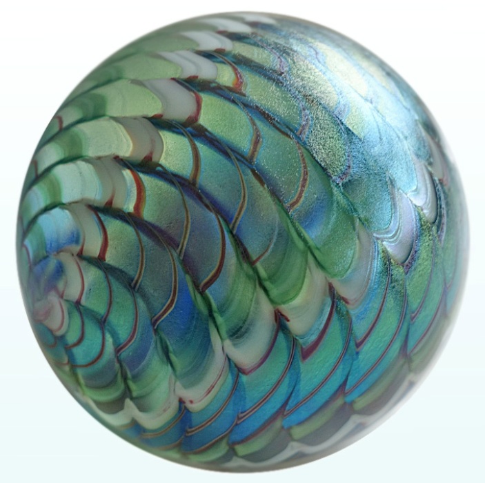 Farfalla Paperweight Orient Flume Ribbed Twist OF 100 81 4