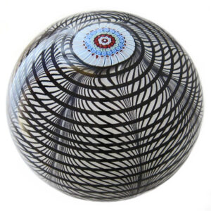 Farfalla Paperweight Orient Flume Schwarz Weiss OF 300 6