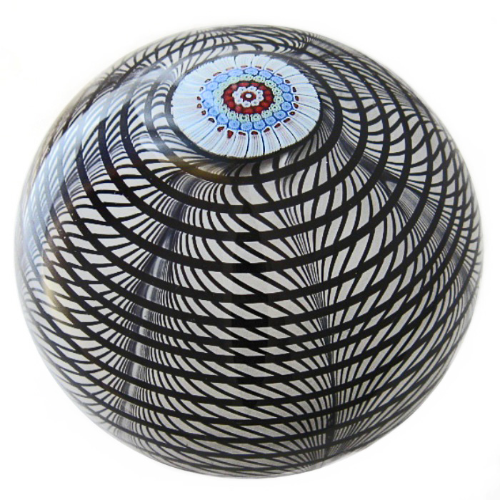 Farfalla Paperweight Orient Flume Schwarz Weiss OF 300 6
