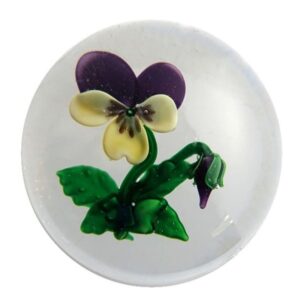 Farfalla Paperweight Pansy 1082 CL
