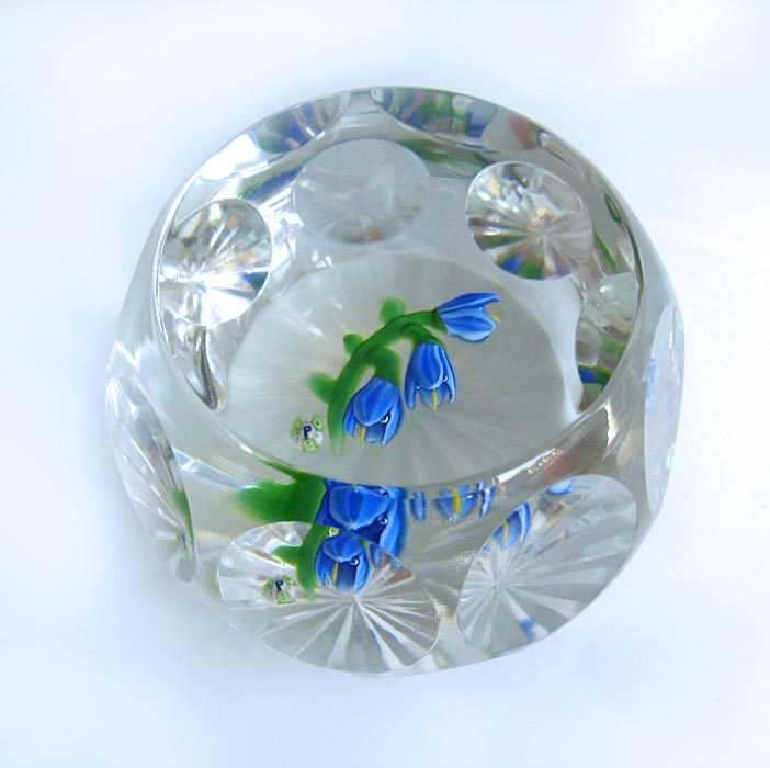 Farfalla Paperweight Perthshire Glockenblumen Bluebell PP 1978C