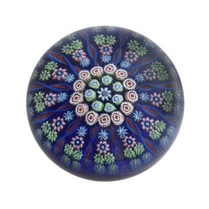 Farfalla Paperweight Perthshire Medium Millefiori blau PP 002 bl