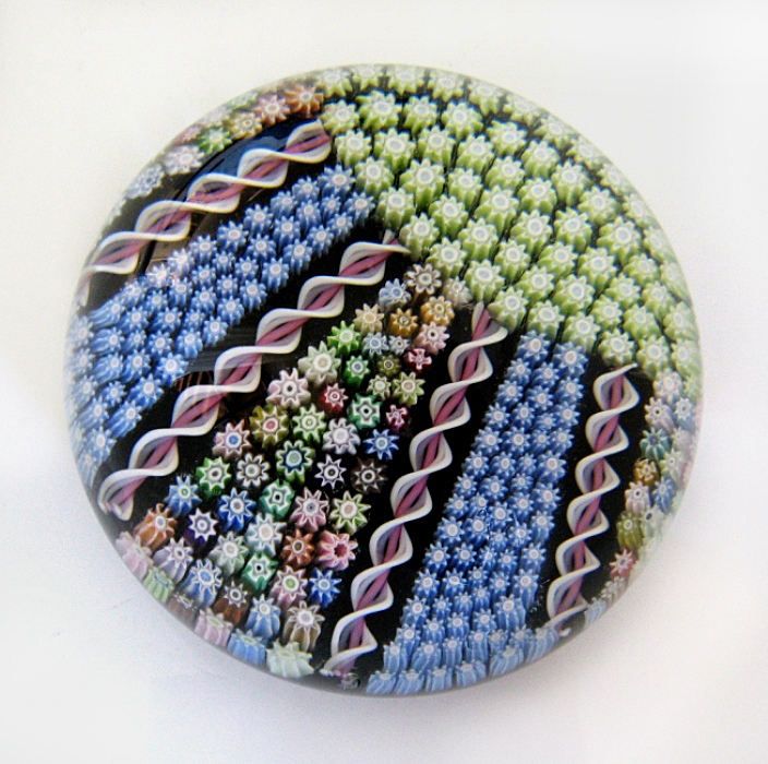 Farfalla Paperweight Perthshire Millefiori Sunrise PP 122