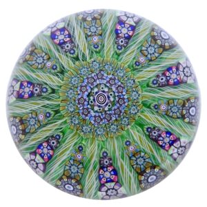 Farfalla Paperweight Perthshire Patterned Millefiori Cartwheel PP 137