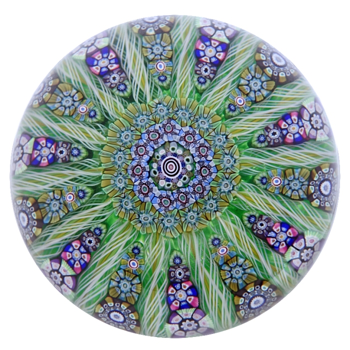 Farfalla Paperweight Perthshire Patterned Millefiori Cartwheel PP 137