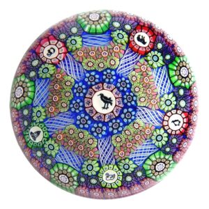 Farfalla Paperweight Perthshire Patterned Millefiori mit Bild Canes PP 168
