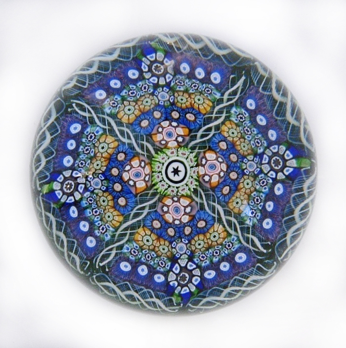 Farfalla Paperweight Perthshire Patterned Millefiori PP 78