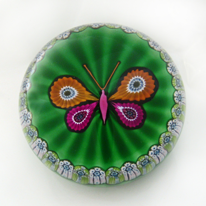 Farfalla Paperweight Perthshire Schmetterling PP 1975D