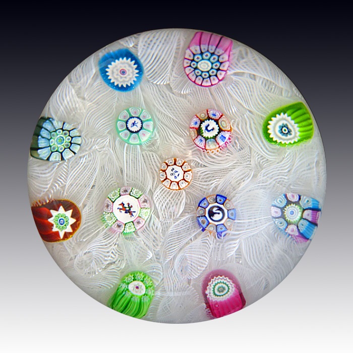Farfalla Paperweight Perthshire Spaced Millefiori PP 47