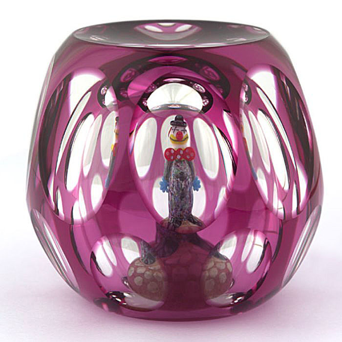 Farfalla Paperweight Perthshire Zirkus Clown PP 1998G