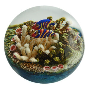 Farfalla Paperweight Richardson Cathy Touchstone Glass Mandarinfische CR 2603