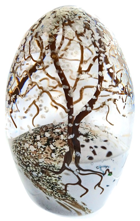 Farfalla Paperweight Richardson Cathy Touchstone Glass Wintermaerchen CR 0104 4