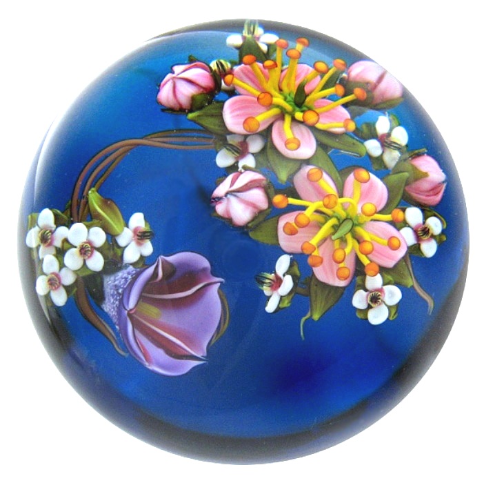 Farfalla Paperweight Rosenfeld Ken Ackerwinde Convolvulus KR 216