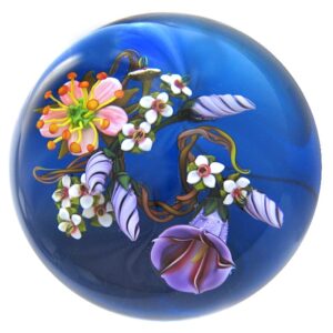 Farfalla Paperweight Rosenfeld Ken Ackerwinde Convolvulus KR 217