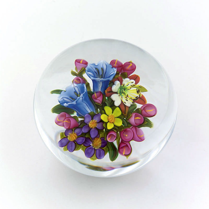 Farfalla Paperweight Rosenfeld Ken Bukett Maja KR 192