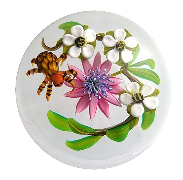 Farfalla Paperweight Rosenfeld Ken Bukett Miniatur KR 2602